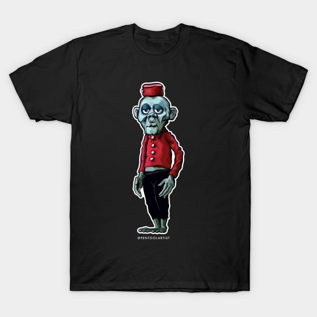 Mad Monster Zombie T-Shirt by pentoolarts